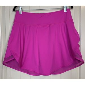 Unbranded Pink Pickleball Tennis Golf Athleisure skort skirt pockets sz 10‎ GUC